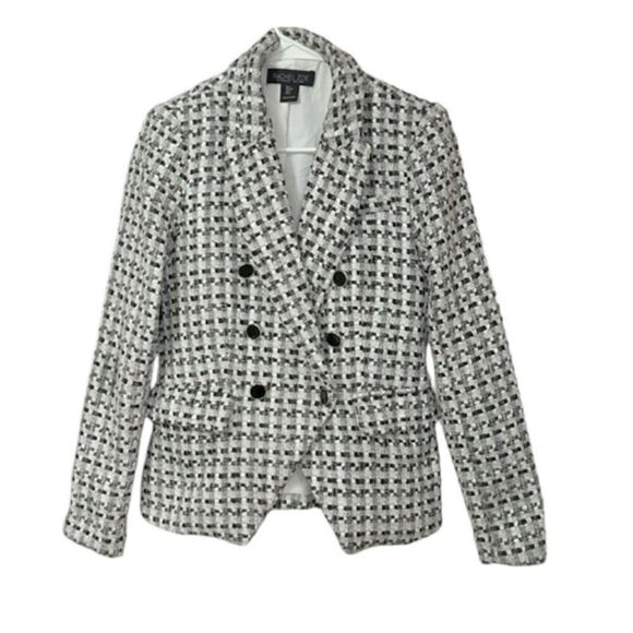 Rachel Zoe Black and White Tweed Blazer(Size Small) - Picture 2 of 9